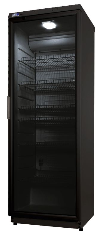 KBS Glastürkühlschrank CD 350 schwarz mit Schloß