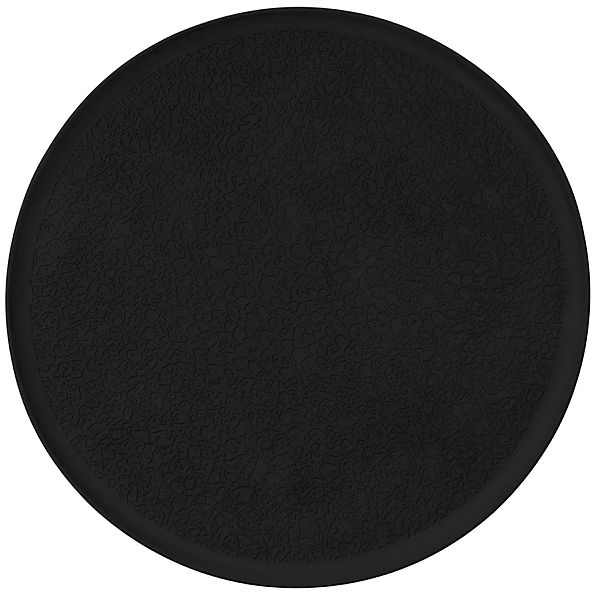 Seltmann Weiden NORI Platte rund 37,5 cm Vollrelief, Bisquit schwarz