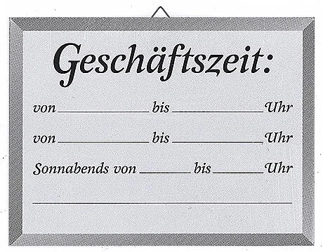Hinweis- und Türschilder