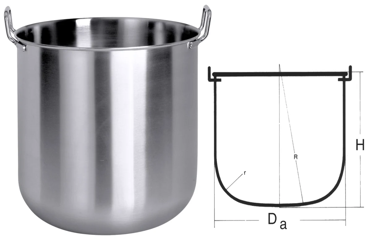 Contacto Schlagmaschinenkessel, 16 l