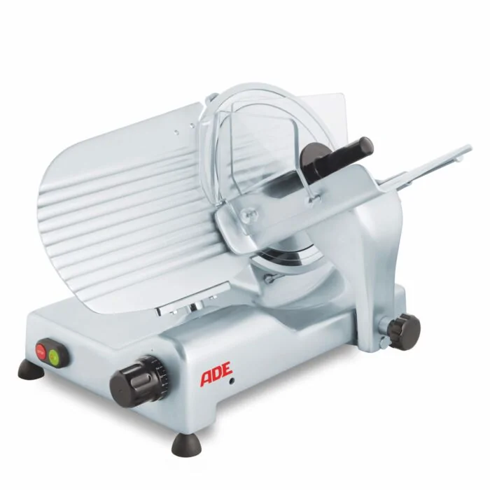 ADE Schrägschneider VICTORIA 250TSM-230 – Seitenansicht mit Schlitten und Messersichel