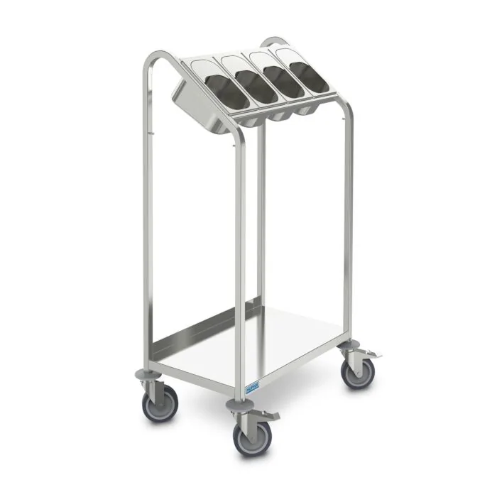 Hupfer Besteck- und Tablettwagen BTW 4 GN/100TA H:1300
