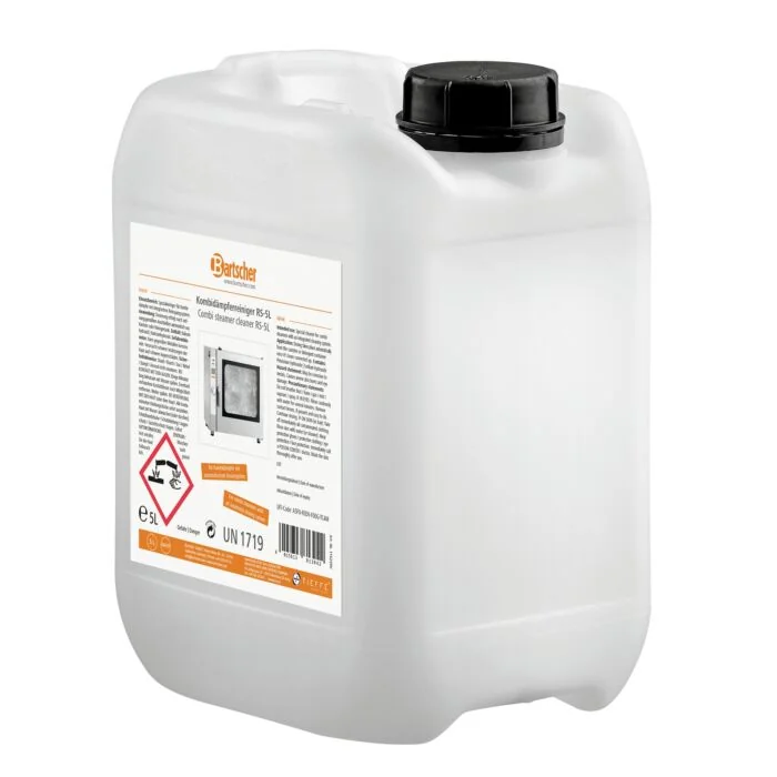 Bartscher Kombidämpferreiniger RS-5L – 5-Liter-Kanister Entfettungskonzentrat für selbstreinigende Kombidämpfer