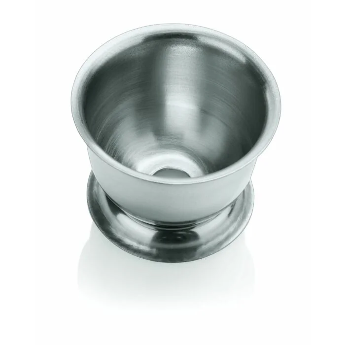 WAS 6 Eierbecher mit Loch 4 cm Chromnickelstahl