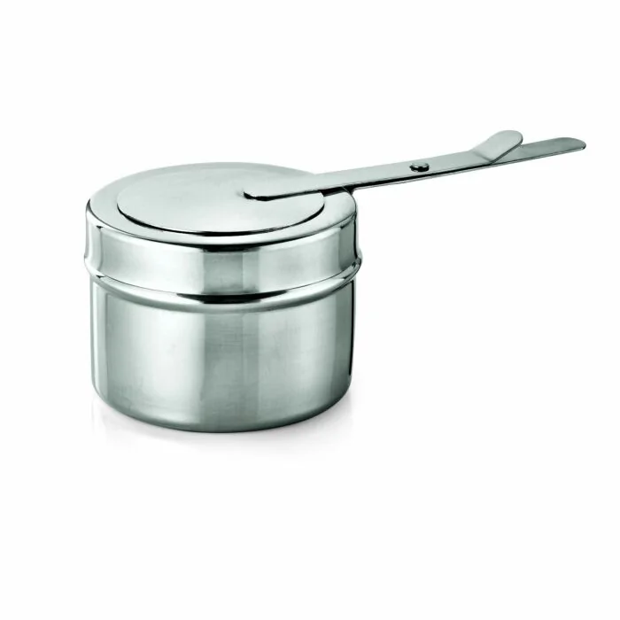 WAS 6 x Brennpastenbehälter Ø 9 cm Chromnickelstahl
