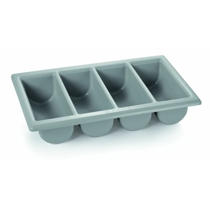 WAS GN Besteckkasten mit 4 Einteilungen 1/1 Polyethylen