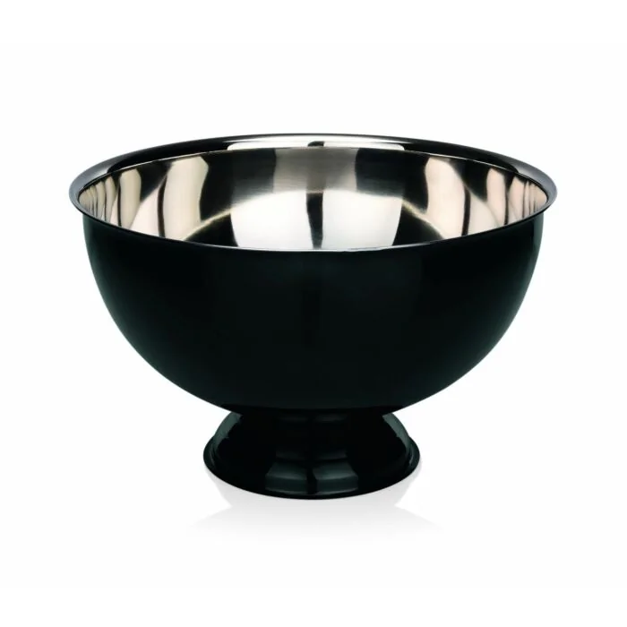 WAS Champagnerkühler Ø 38 cm schwarz lackiert Chromnickelstahl