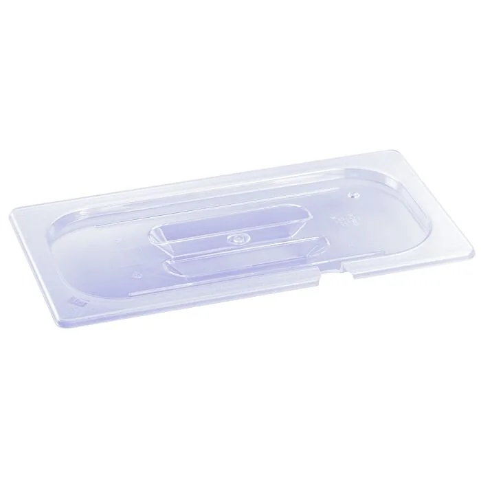 B.PRO Gastronorm Deckel mit Griffmulde und Löffelaussparung Polycarbonat-GN 1/3 (325 x 176 mm)