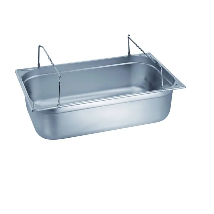 B.PRO Gastronorm-Behälter 26,5 Liter Edelstahl GN 1/1 mit Bügelgriffen-200 mm