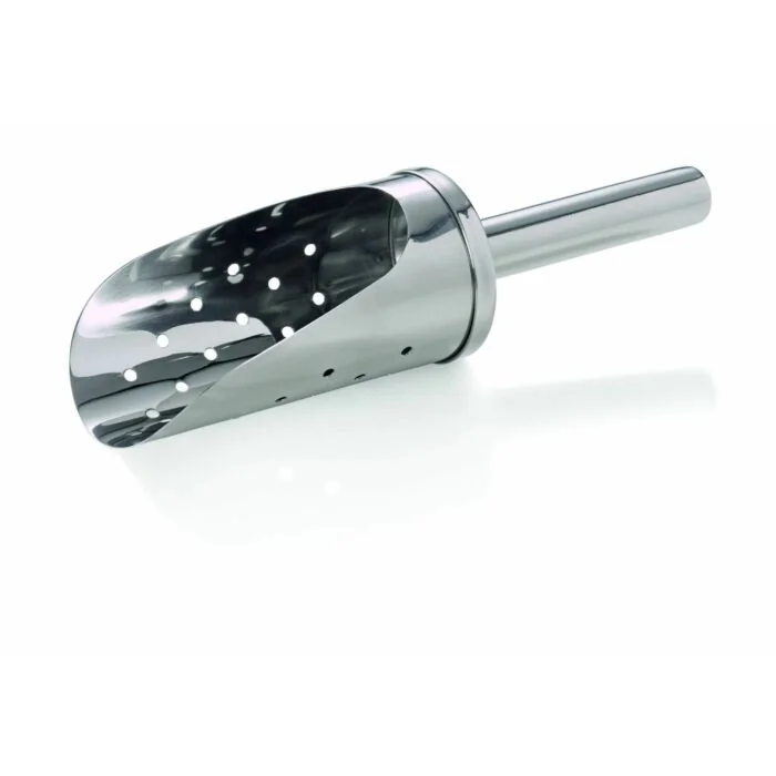 WAS Eisschaufel 18 cm Perforierung Ø 3 mm Chromnickelstahl