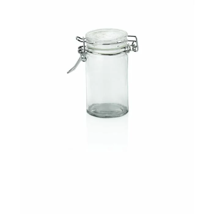 WAS 6 x Bügelverschlussglas 0,1 Liter Ø 4,5 cm Glas