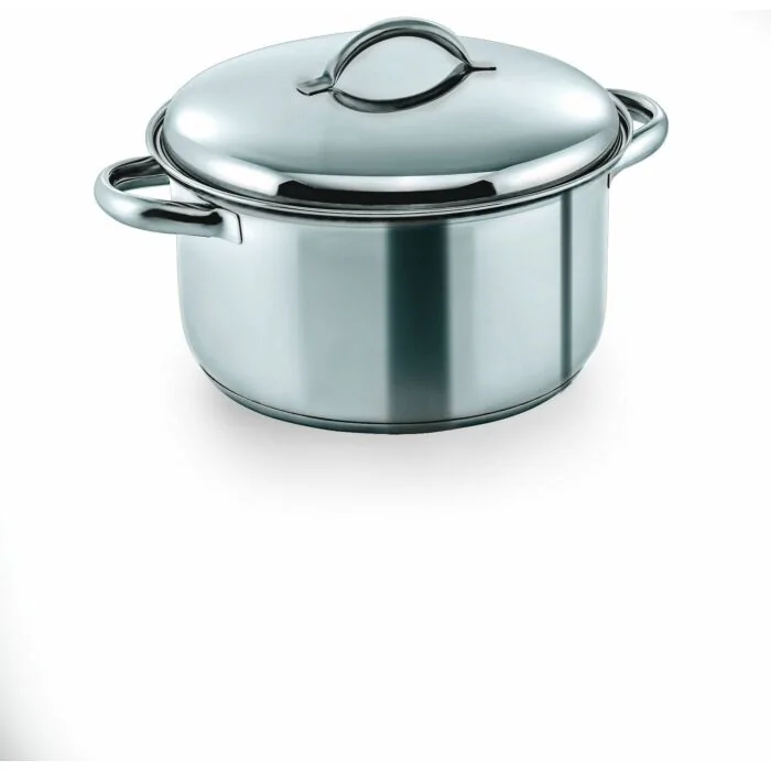 WAS Fleischtopf mit Deckel Cookware 19 Ø 24 cm 6 Liter Chromnickelstahl