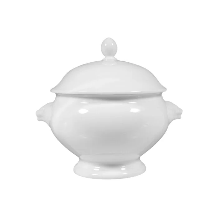 Seltmann Weiden LUKULLUS Löwenkopfterrine mit Deckel 2,10 l, weiß