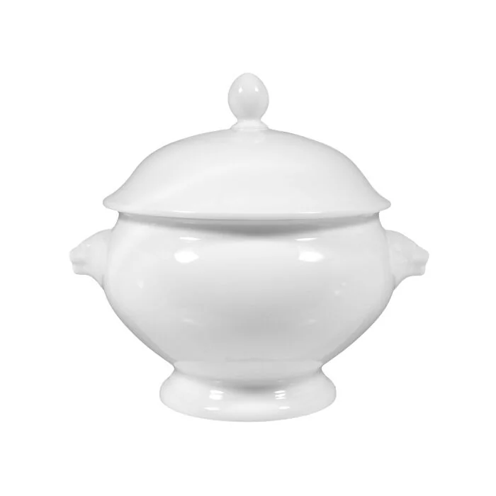 Seltmann Weiden LUKULLUS Löwenkopfterrine mit Deckel 3,00 l, weiß