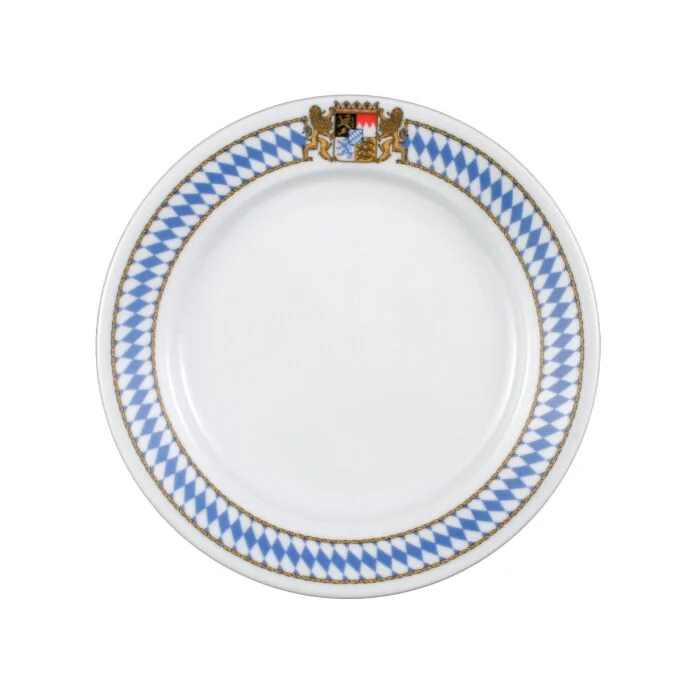 Seltmann Weiden COMPACT Bayern Teller flach Fahne (1/2 Dick) 21 cm