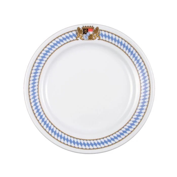 Seltmann Weiden COMPACT Bayern Teller flach Fahne (1/2 Dick) 23 cm