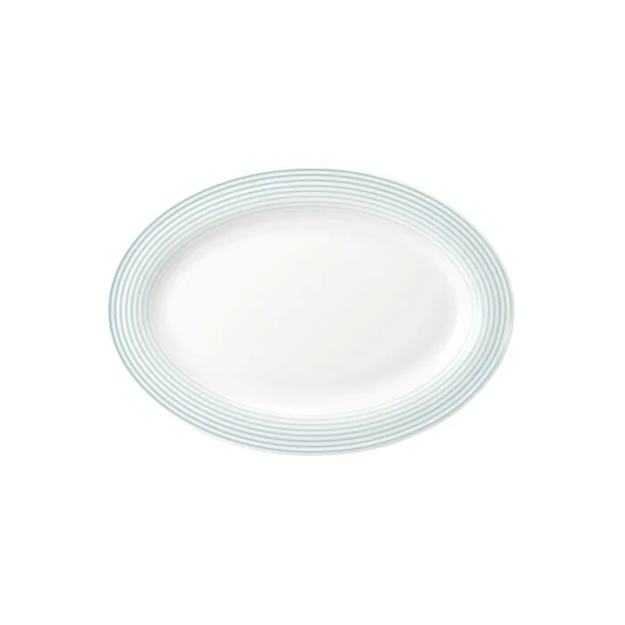 Seltmann Weiden BLUES Platte oval 25 cm, arktisblau