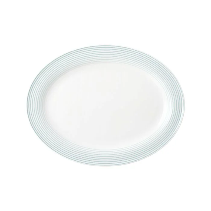 Seltmann Weiden BLUES Platte oval 31 cm, arktisblau