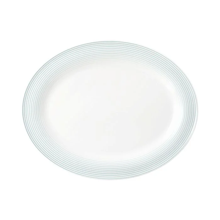 Seltmann Weiden BLUES Platte oval 35 cm, arktisblau