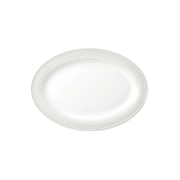 Seltmann Weiden BLUES Platte oval 25 cm, perlgrau