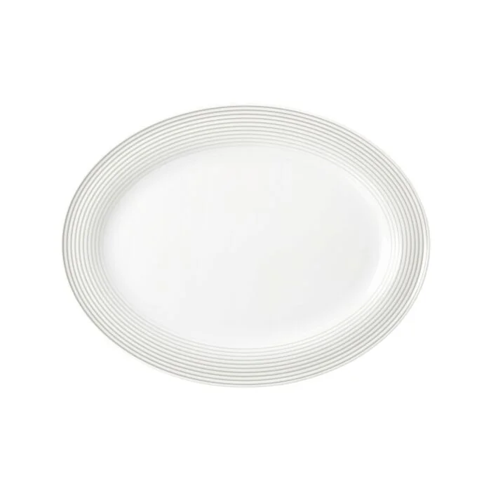 Seltmann Weiden BLUES Platte oval 31 cm, perlgrau