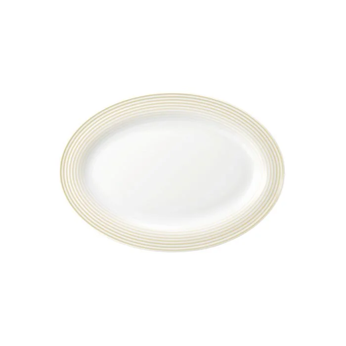 Seltmann Weiden BLUES Platte oval 25 cm, sandbeige