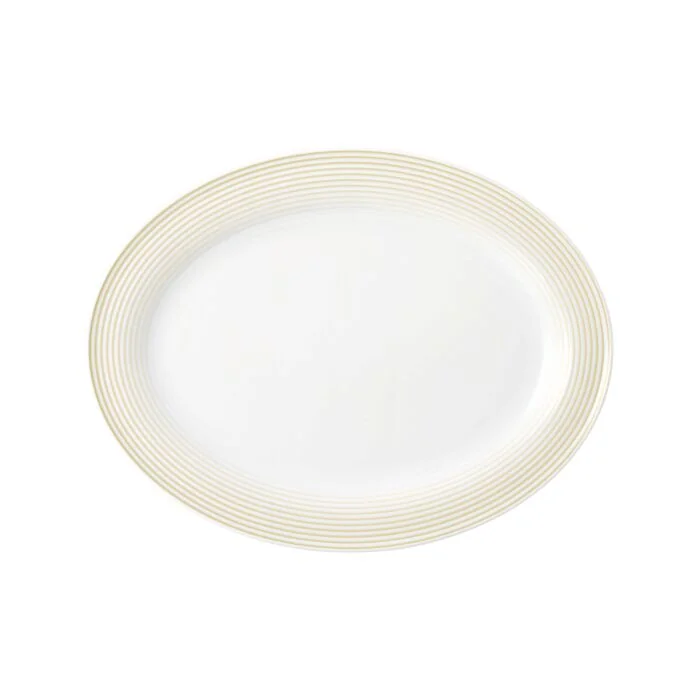 Seltmann Weiden BLUES Platte oval 31 cm, sandbeige