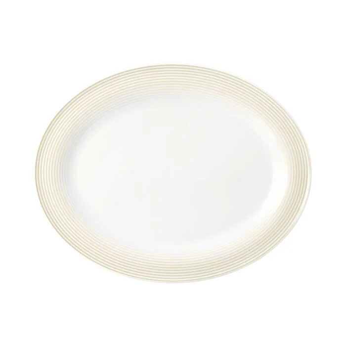 Seltmann Weiden BLUES Platte oval 35 cm, sandbeige