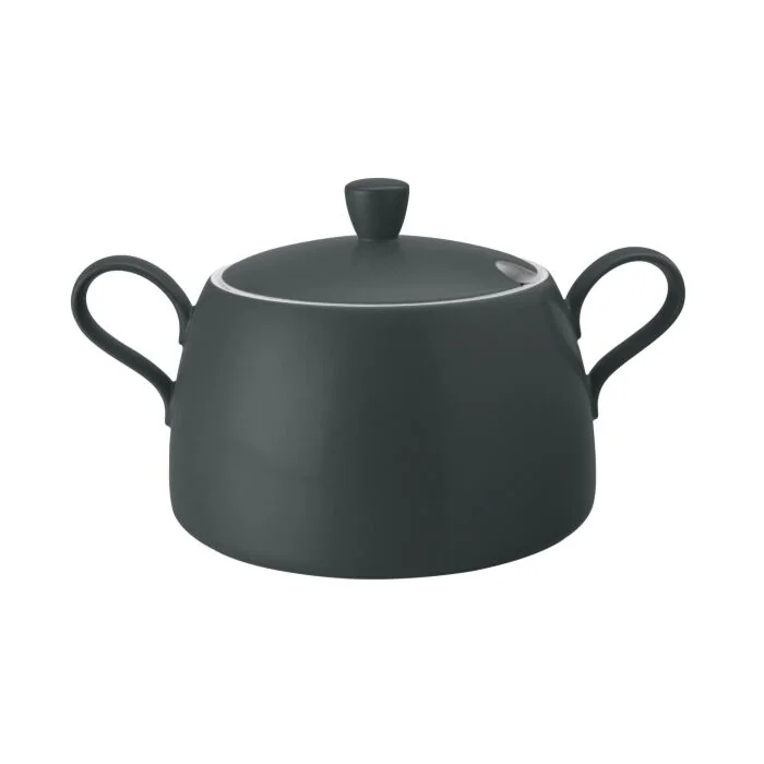 Seltmann Weiden COUP Fine Dining Fashion Schüssel mit Deckel 3,00 Liter, anthrazit