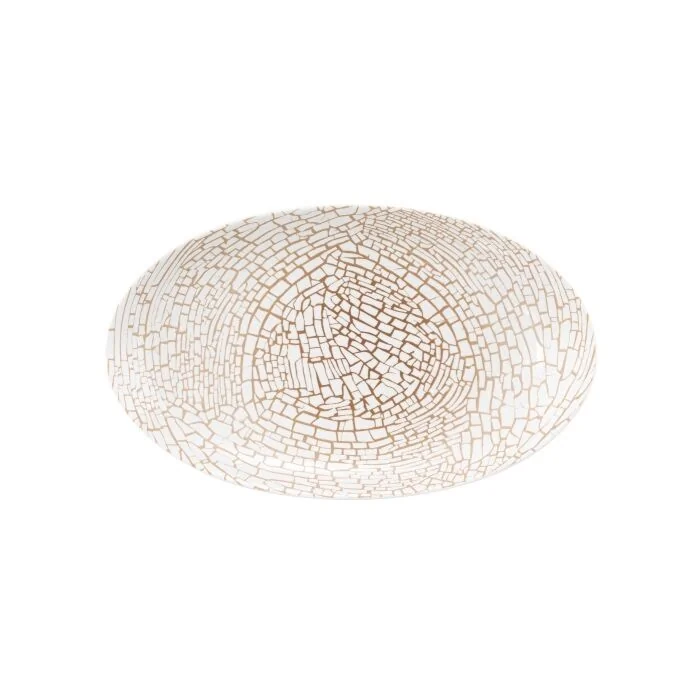 Seltmann Weiden LIBERTY Servierplatte oval 24 x 14,5 cm, krakelee