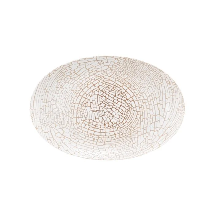 Seltmann Weiden LIBERTY Servierplatte oval 31,5 x 21 cm, krakelee