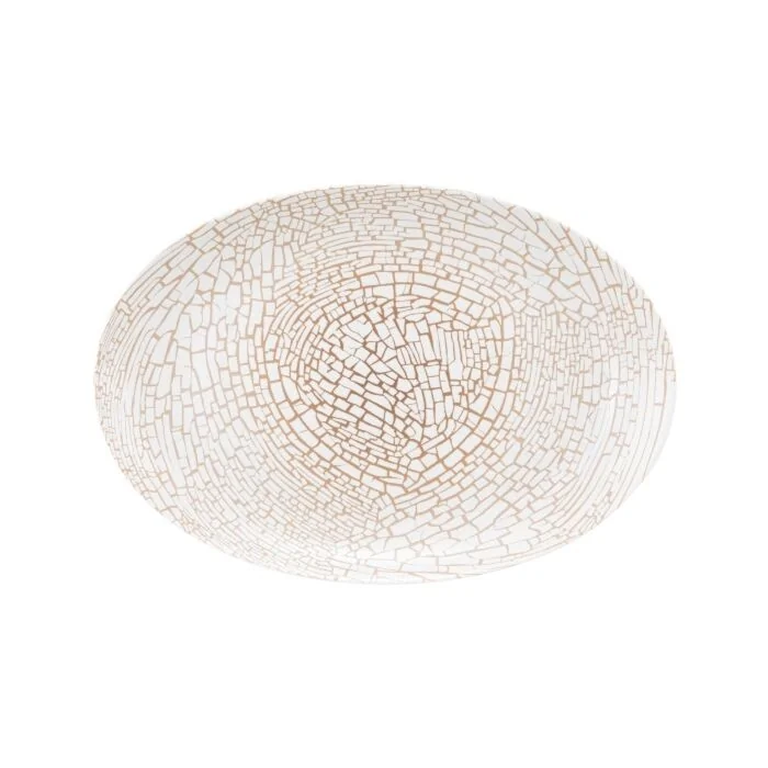 Seltmann Weiden LIBERTY Servierplatte oval 35 x 24 cm, krakelee