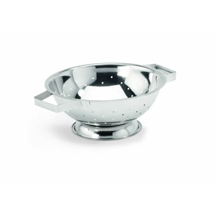 WAS Seiher Ø 28 cm Perforierung Ø 3 mm Chromnickelstahl