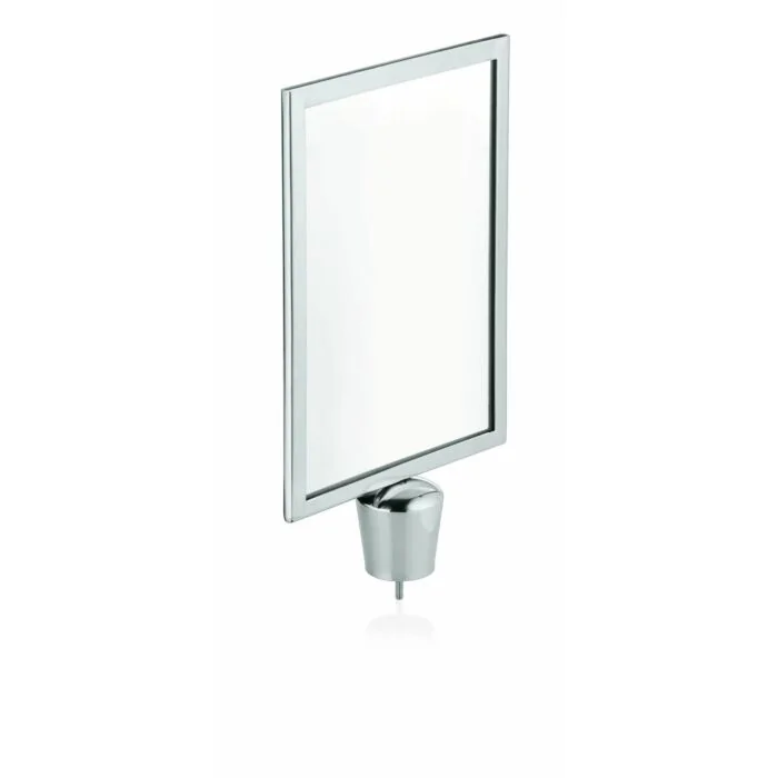 WAS Schilderhalter Classic DIN A4 für Zylinder,hochglanzpoliert Edelstahl