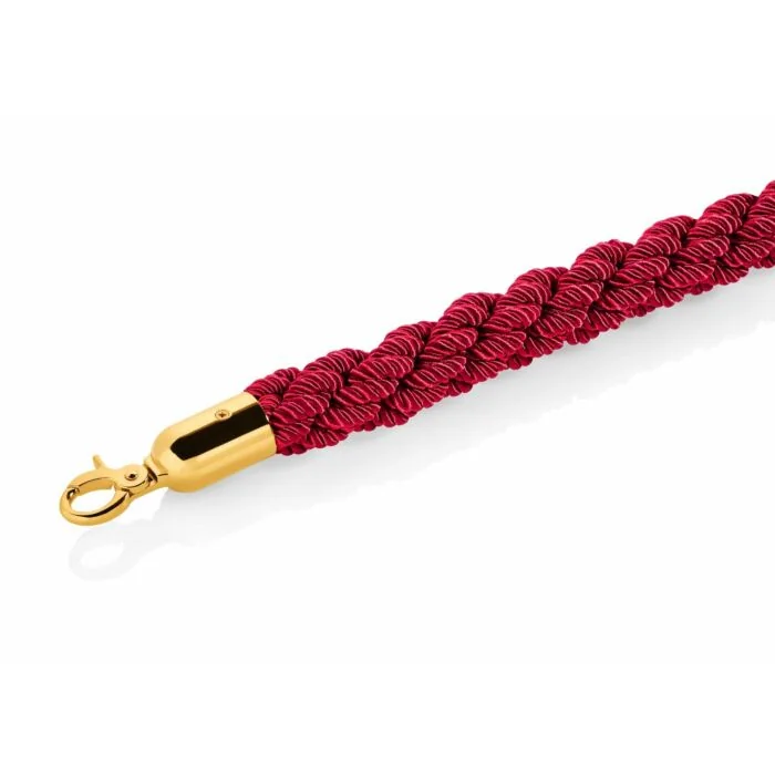 WAS Verbindungskordel Classic Ø 3,2 cm 1,5 m rot goldfarben Edelstahl Polyester