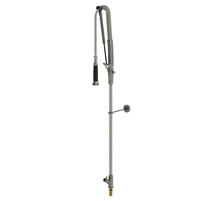 Echtermann TOP CLEAN Geschirrspülbrause Einloch-Standbatterie 1/2 Zoll ohne Schwenkventil, 1000mm