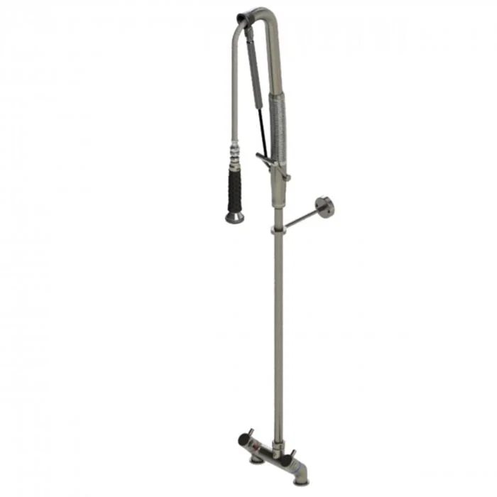 Echtermann TOP CLEAN Geschirrspülbrause Hochleistungs-Zugautomatik Zweigriffmischbatterie