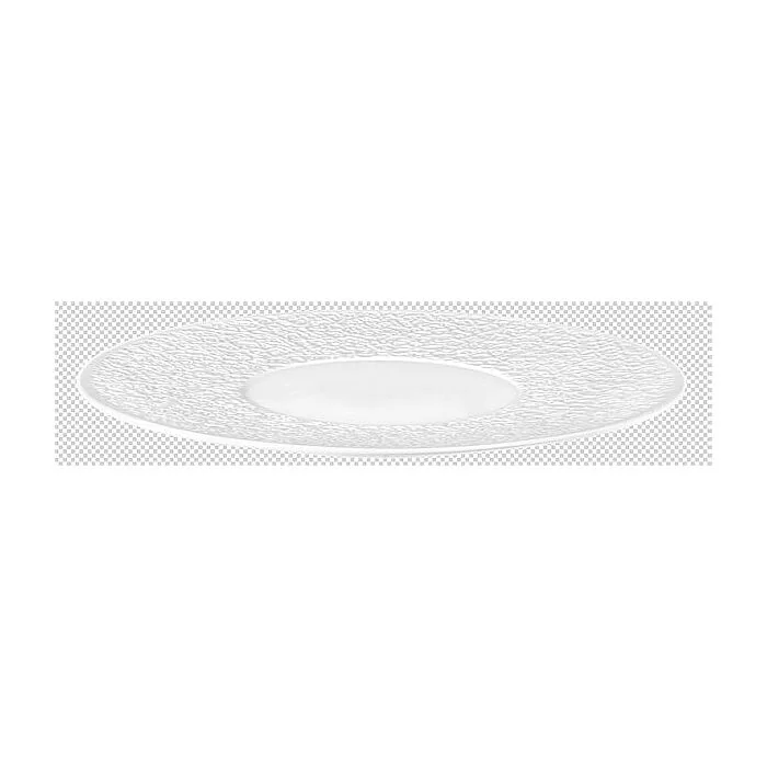 Seltmann Weiden NORI Teller flach 33 cm Relief breit, weiß