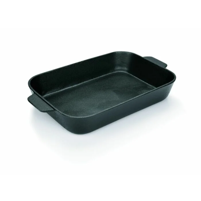 WAS Bräter mit 2 angegossenen Lappengriffen 33,5 x 23 x 6 cm Gusseisen