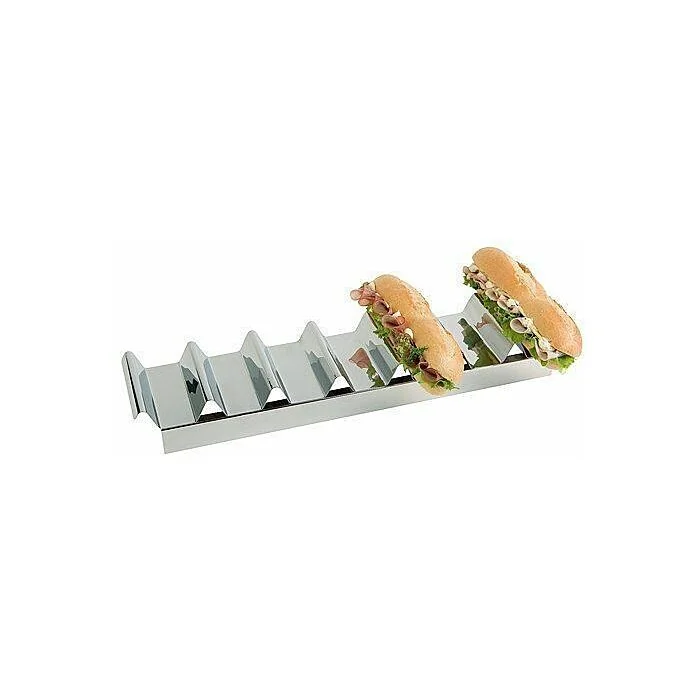 APS Snackpresenter Edelstahl 7 Brötchen