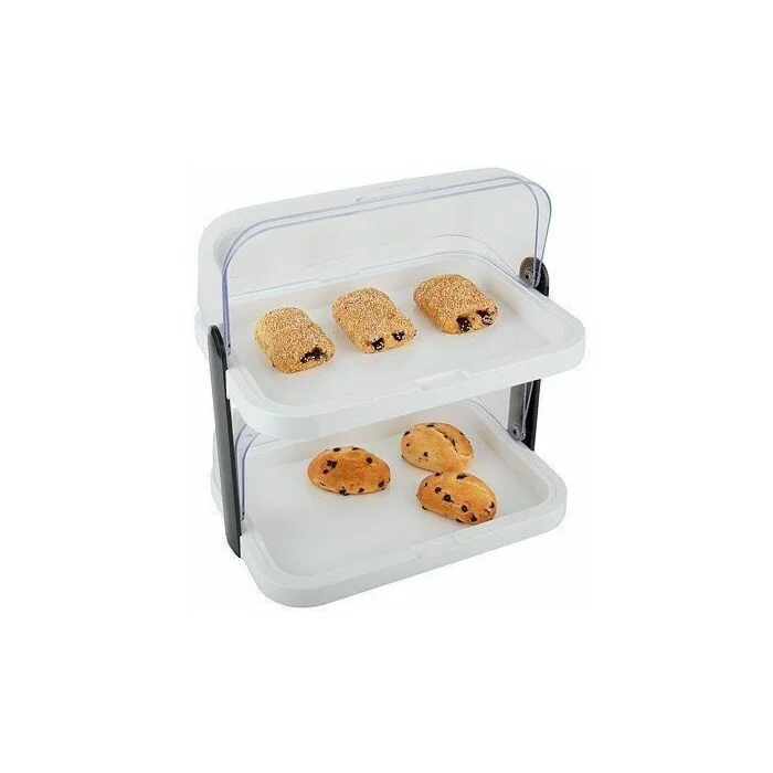APS Buffet-Vitrine DOPPELDECKER weiß