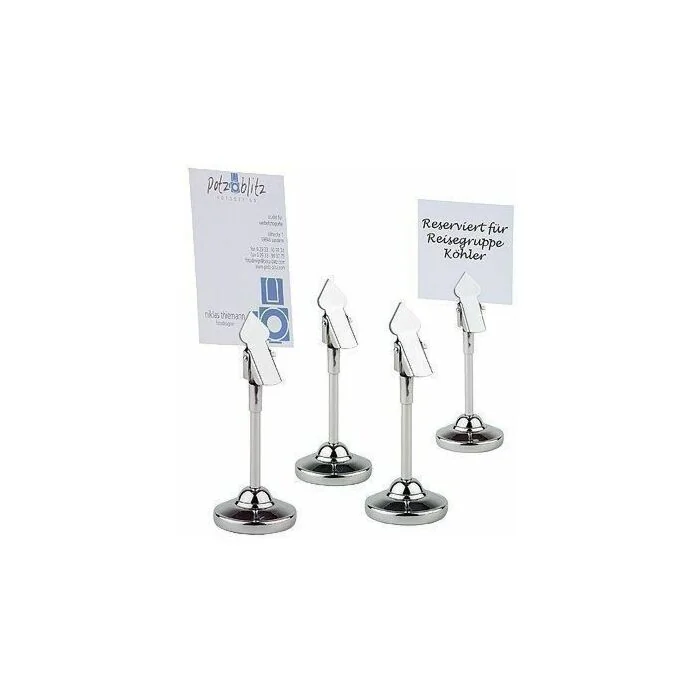 APS Tischkartenhalter Edelstahl 4er Set