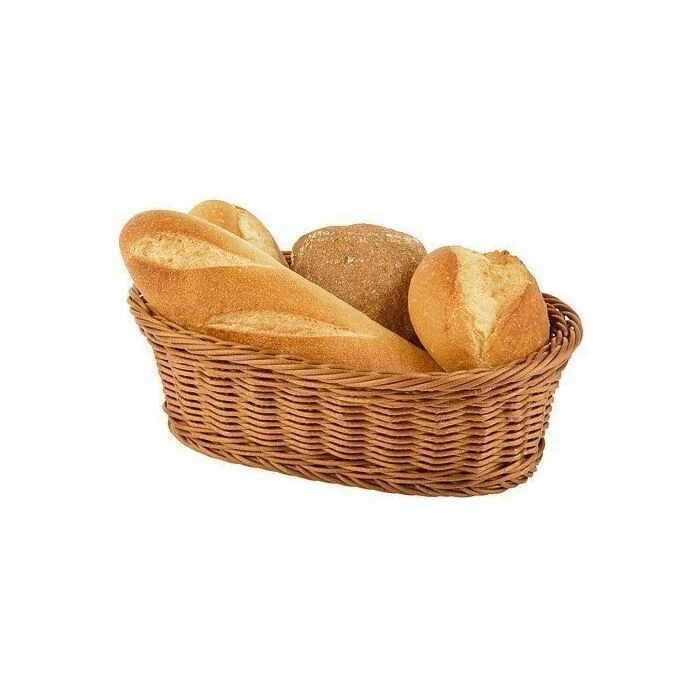 APS Brot- und Obstkorb oval 23x17x8,5 cm braun
