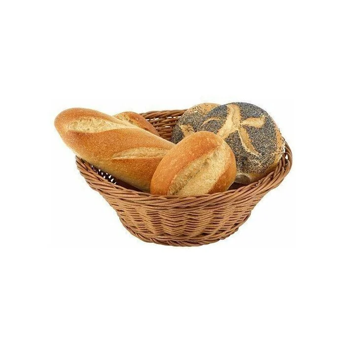 APS Brot- und Obstkorb rund 25,5x9 cm braun