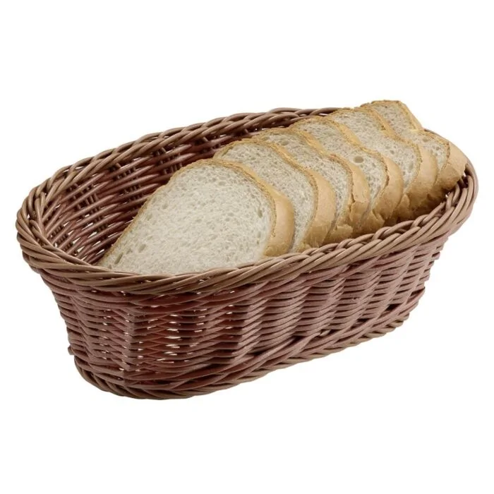 APS Brot- und Obstkorb oval 27x18x8,5 cm braun