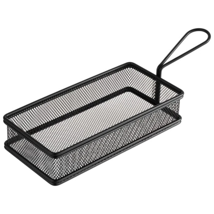 APS  SNACKHOLDER schwarzer Servier-Frittierkorb, 21,5 cm 