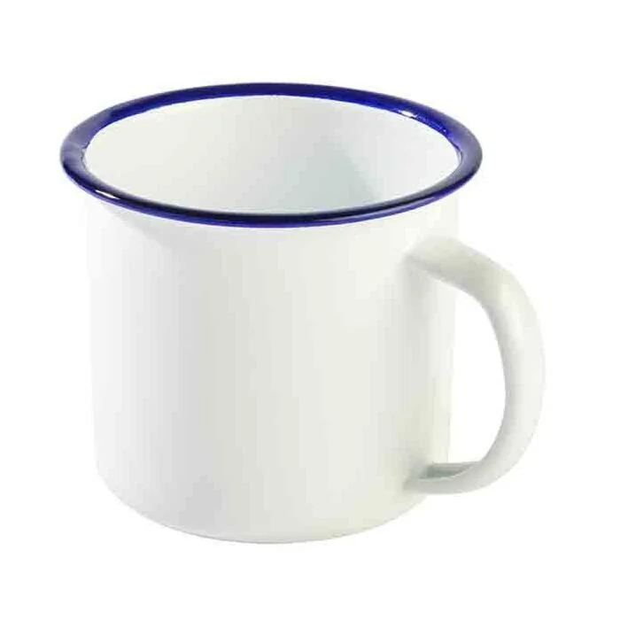 APS ENAMELWARE Henkelbecher, außen weiß