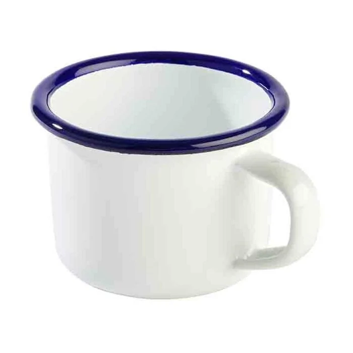 APS ENAMELWARE 0,1 Liter Henkelbecher, außen weiß