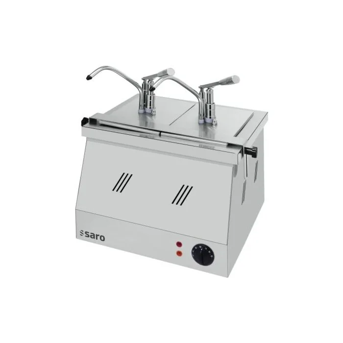 SARO Bainmarie 2X1/4 GN 200 mit Dispenser BM-0214