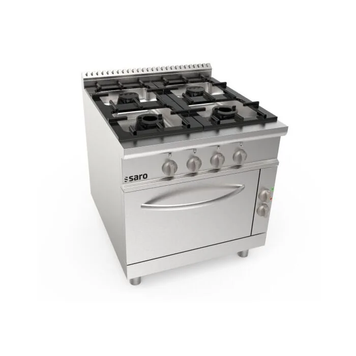 SARO Gasherd +Elektroofen 4 Brenner Modell LQ / CUG4NE
